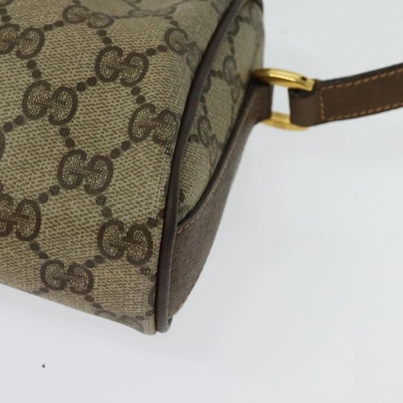 GUCCI GG Supreme Web Sherry Line Shoulder Bag PVC Beige 89 02 018 Auth BA4657 - Picture 5 of 16